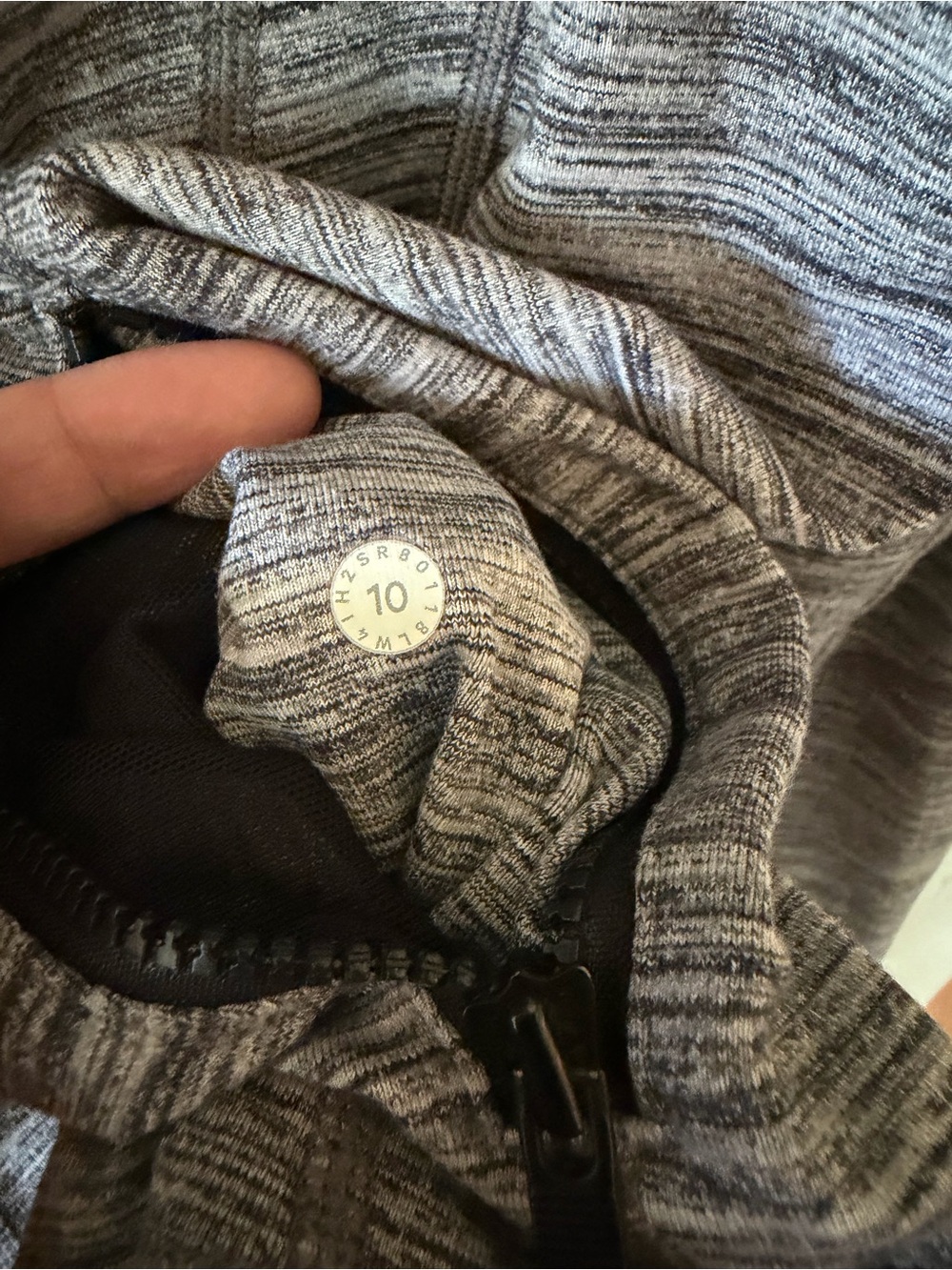 Lululemon Define Jacket Heather Grey Space Dye Athleisure Athletic Full Zip 10 - Picture 6 of 8